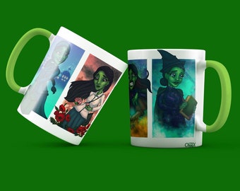 WICKED: ELPHABA Mug w/ Green inside & handle