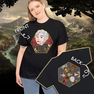Astarion from Baldurs Gate 3 T-shirt, Front AND Back Prints