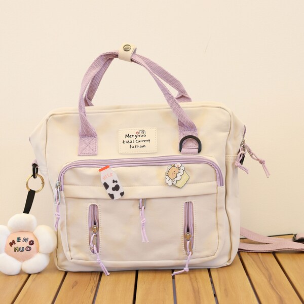 Ita Crossbody Lamb Kitty Cute Bag White