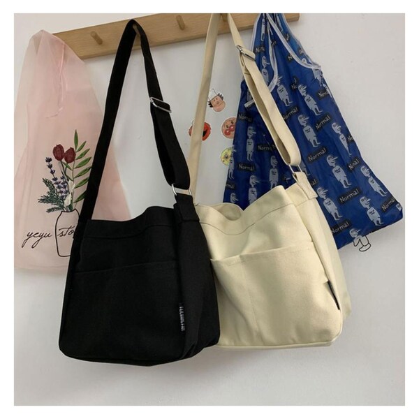 Canvas Crossbody Bag Etsy UK