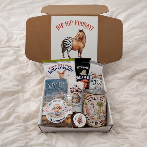 Hip Replacement Recovery Gift Box | Funny Get Well Care Package