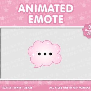 ThinkingBubble Animated Twitch Emote / ThinkingBubble/ TypingBubble  / Badge / Twitch Animated Emote / Twitch Emote Pack For Streams