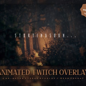 4 Animated 3D Horror Scene / Goth / Scary / Rain /Halloween/Scary Screens For Twitch / Be Right Back /  Starting Soon /  Currently Offline /