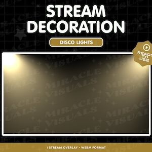 DiscoLight Loop Stream Decoration / Twitch Stream Stinger / Neon / Disco / Celebrate / Overlay /Add-on Stream / Loop