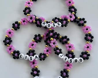 Set Gioielli Blackpink Per Bambine - Collana, Bracciale E Orecchini Con Design Alla Moda - Foto 5