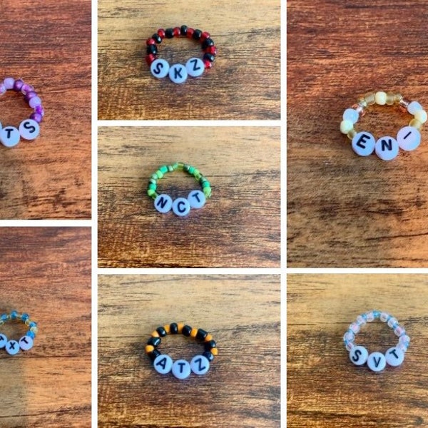 K-pop beaded rings