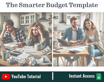 Budget Smarter Template | Google Sheets Financial Planner | 1-to-5-Year Forecasting