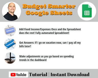 Budgetsjabloon voor Google Spreadsheets | Uitgebreid abonnement