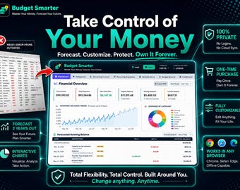 Zero-Based Budget Tracker Dashboard | Offline Financial Forecaster | Private Personal Finance App Alternative