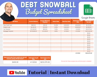 Debt Snowball Google Sheets