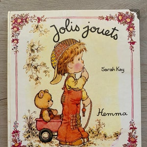 Cuaderno de bocetos único, reciclado a partir de un libro infantil francés vintage de 1978.