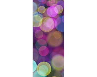 Kleurrijke abstracte rubberen yogamat | Patroon met heldere cirkels