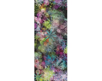 Kleurrijke abstracte rubberen yogamat | Meerkleurig patroon