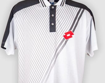 90s Andrea Gaudenzi Lotto vintage tennis polo shirt Barcelona Open 1998