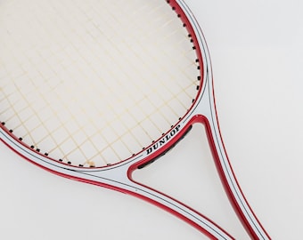 RAQUETTE EN BOIS VINTAGE - DUNLOP - McENROE AUTOGRAPH