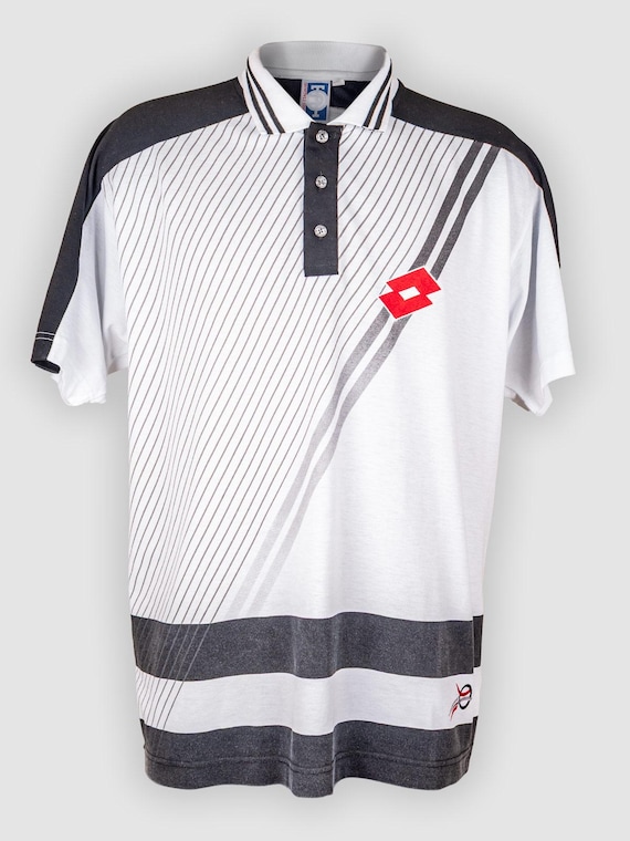 Lotto, 90s Andrea Gaudenzi Lotto vintage tennis polo shirt Barcelona Open 1998