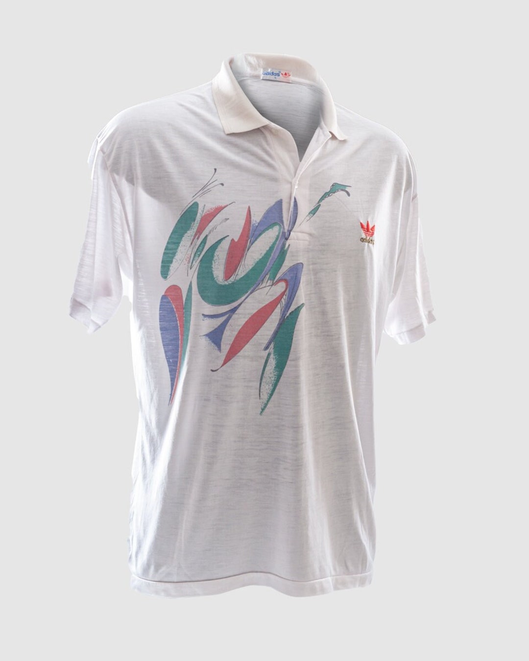90'S Adidas Golf short sleeve polo shirt, men's size M cotton black type Vintage Second Hand
