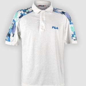 90s FILA tennis polo shirt size M