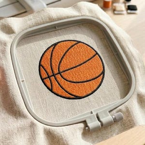 Basketball Machine Embroidery Design - PES DST JEF Formats (Instant Download File)