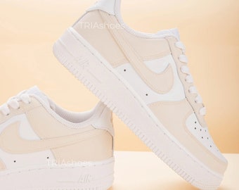 Custom Air Force 1 - Beige - TRIA002