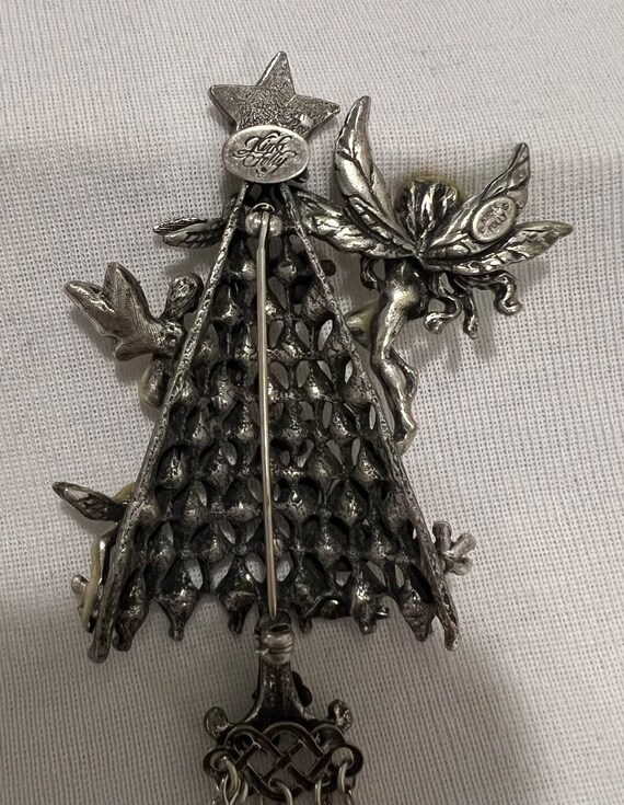 Kirks Folly Christmas Tree with Fairies Pin - image 4