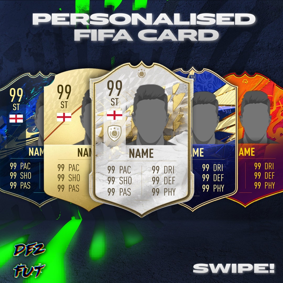 Custom FIFA Card (10+ DESIGNS) Physical A4 Copy - Etsy UK