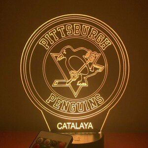 Pittsburgh Penguins 3D Lamp Personalized