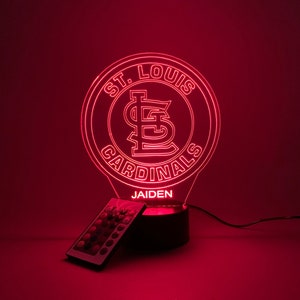 St. Louis Cardinals 3D Lamp Personalized