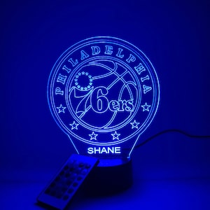 Philadelphia 76ers 3D Lamp Personalized