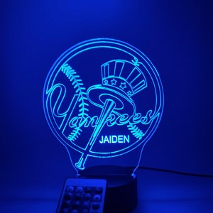 New York Yankees 3D Lamp Personalized