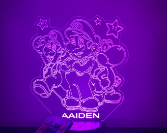 Kids Character  Night Light 3D LED Personalized Table Light With Remote