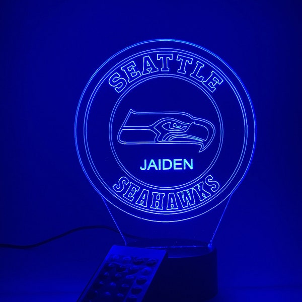 Seattle Seahawks 3D Lamp Personalized