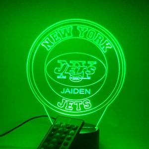 New York Jets 3D Lamp Personalized