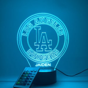 Los Angeles Dodgers 3D Lamp Personalized