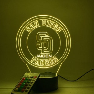 San Diego Padres 3D Lamp Personalized