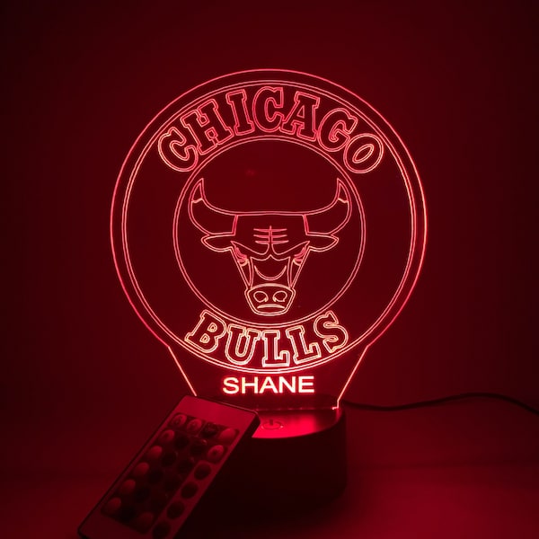 Chicago Bulls 3D Lamp Personalized