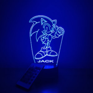 Sonic 3D Lamp Personalized