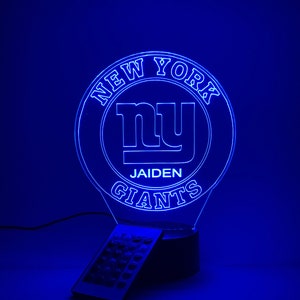 New York Giants 3D Lamp Personalized