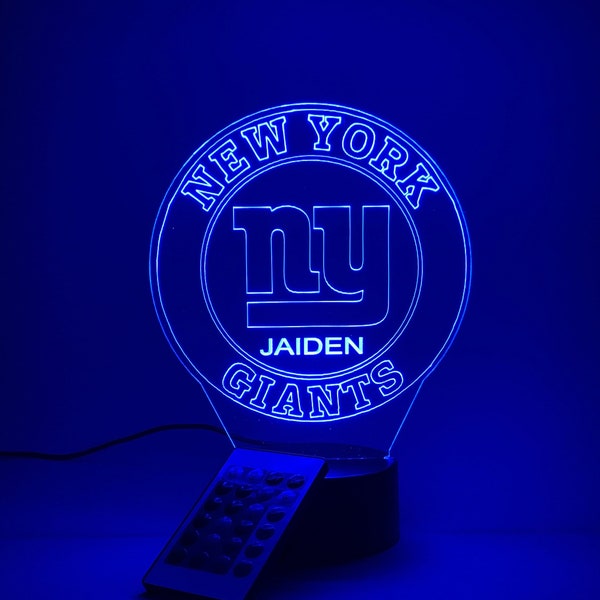 New York Giants 3D Lamp Personalized