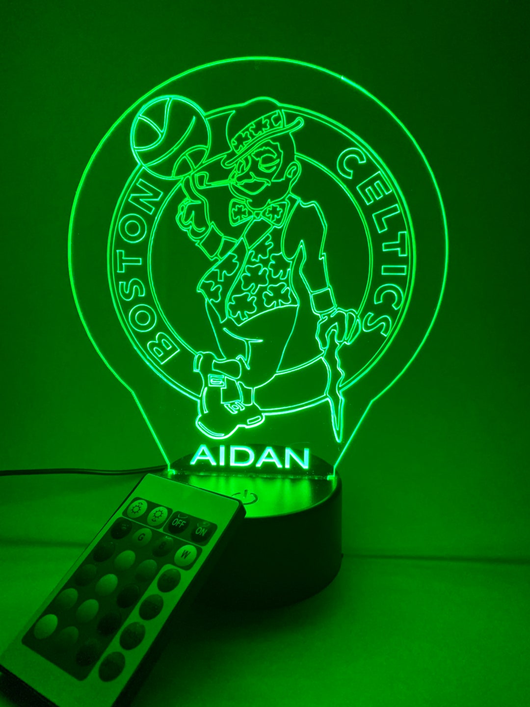 Boston Celtics 3D Lamp Personalized Etsy
