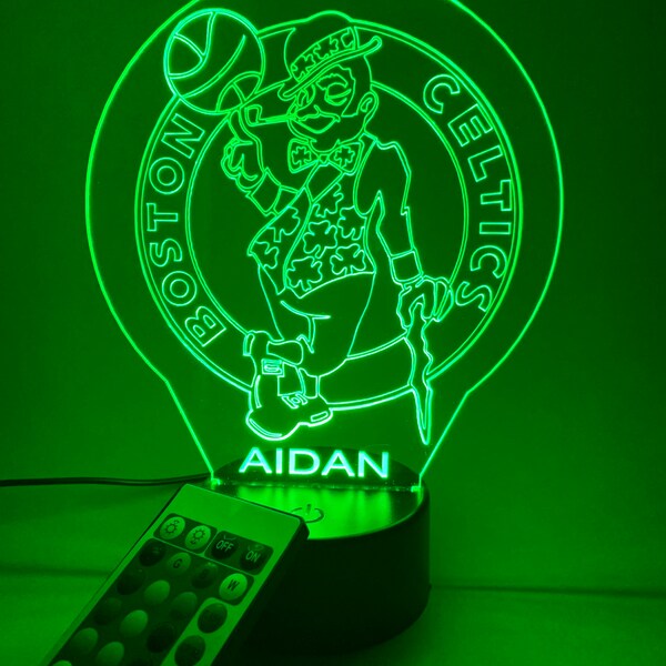 Boston Celtics 3D Lamp Personalized