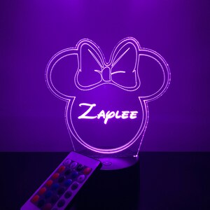 Kids Character  Night Light 3D LED Personalized Table Light With Remote