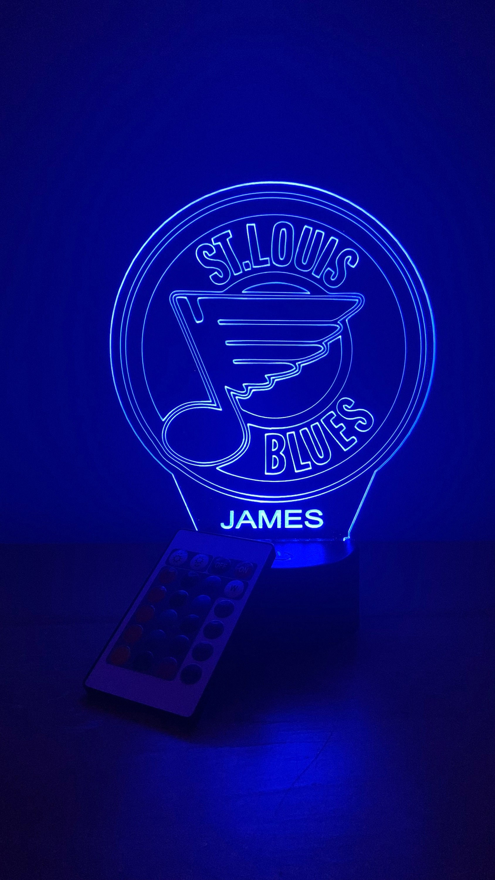 New St. Louis Blues Neon Light Sign 20"x16" Beer Cave Gift Real  Glass Artwork