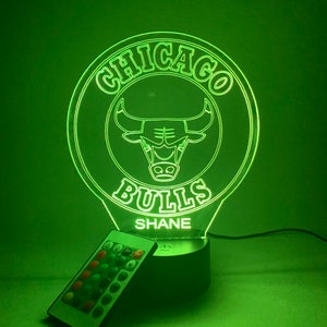 Chicago Bulls 3D Lamp Personalized - Etsy