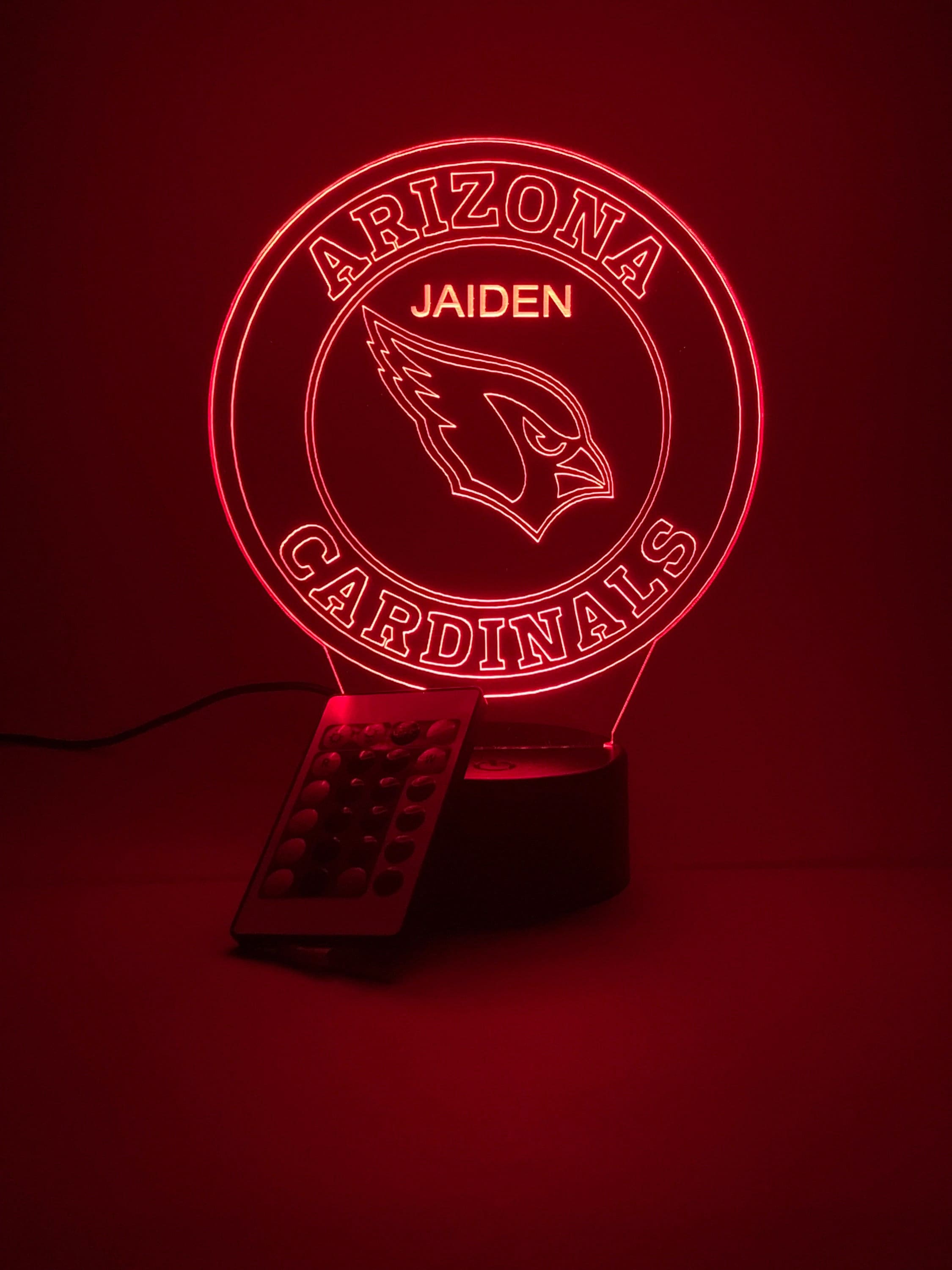 Arizona Cardinals 23 LED Retro Logo Round Wall Sign