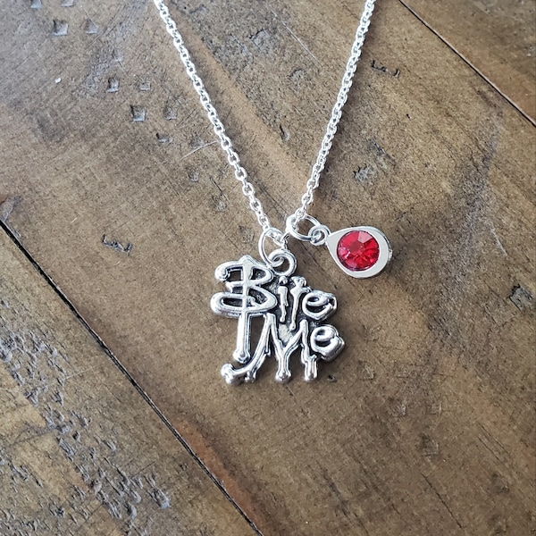 Buffy the Vampire Slayer Necklace/Vampire Silver Necklace/Handmade Gift Jewelry/Gothic-Vampire/Mother's Day Gift/Friend Gift/Vampire