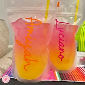 Custom Drink Pouches, Adult Juice Pouches, Personalized Drink Pouches, Bachelorette Party, Kids Birthday Party, Graduation Party