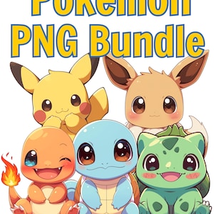 Paquete PNG de tienda completa, Eeveelution lindo PNG, Pikachu PNG, calcomanías de Gengar, Eevee png, Charizard png, Umbreon Clipart, Blastoise svg