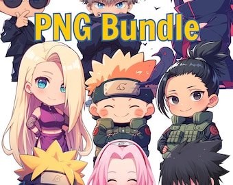 Anime PNG Bundle, Shonen Anime Prints, Manga Stickers, Cute PNG Files, Japanese Cartoons, Chibi Manhwa, Seinen, Isekai Art, Minecraft