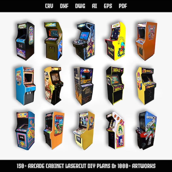 150 Arcade Laser Cut DIY Plans MEGAPACK & 1000 Etsy